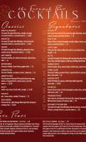 Fernweh Distilling Co. menu