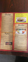 Los Tres Amigos menu