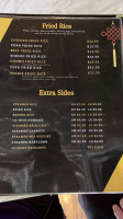 Golden Stix menu