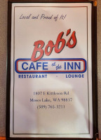 Bob's Cafe At The Inn menu