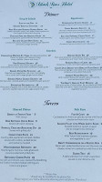 Black Bass menu