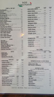 101 Asian Fusion menu