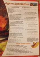 El Agave menu