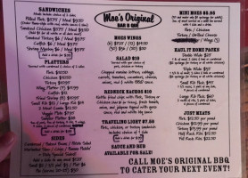 Moe's Original Bbq Lakeview menu