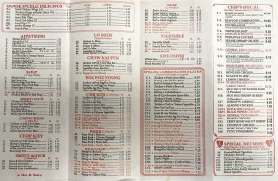 China Kitchen menu