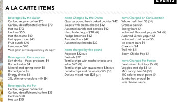 Woolley's Kitchen menu