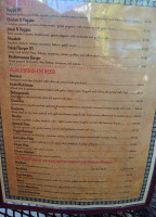 Sinbad's menu