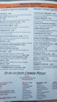 Priato Pizzeria menu