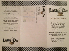 Latte Da Cafe menu