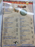 Hema's Italian menu