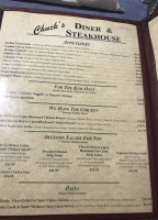 Chuck Steakhouse menu