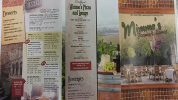 Mimmo's Pizza Lounge menu