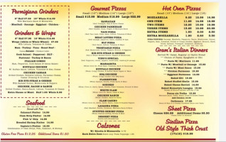 Vino's Pizza (max Pizza 5) menu