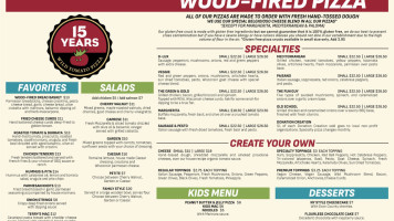 Wild Tomato Wood-fired Pizza And Grille Sister Bay menu