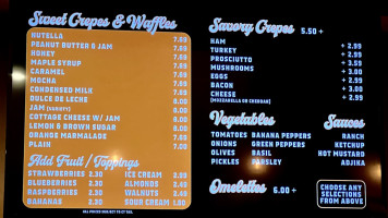 Cafe Sofia menu