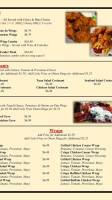 Tony's Central Pizza menu