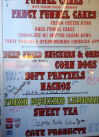 Eureka Springs Funnel Cake Factory menu