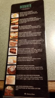 Baker's menu