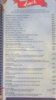 El Sombrero menu