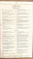 Convivial menu