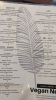 The Vegan Nest Café menu