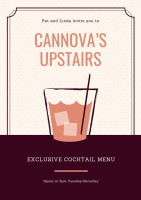 Cannova's menu