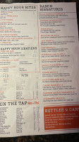 Cadillac Ranch menu