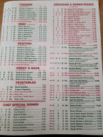 No 1 Chinese menu