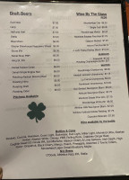 Mo's O'brady's menu