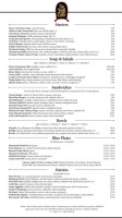 The Hill Cafe menu