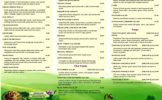 Thai Pavilion menu