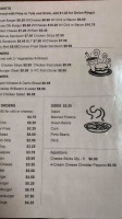 Main Street Cafe menu