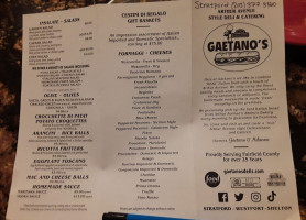 Gaetano's Deli menu