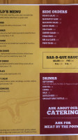 Hill-top -b-q menu