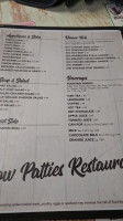 Cow Patties menu