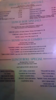 Blue Ginger Seafood Steakhouse menu