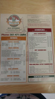 Delizia Pizza menu