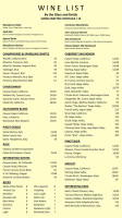 Raindancer Steakhouse menu