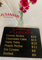 Casimir French Bistro food