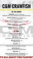 C&m Crawfish menu