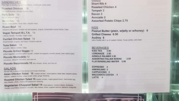 Fiore Market Cafe menu