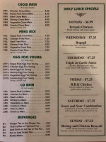 Peking House menu