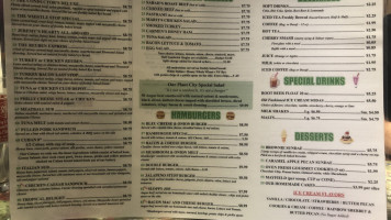 Whistle Stop Cafe menu