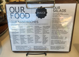 Cafe Dulce menu