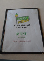 Main Street Pizza menu