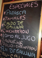 Vista Alegre menu