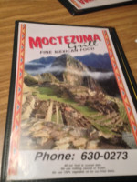 Moctezuma Grill menu