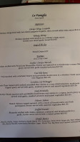 La Famiglia Grill menu