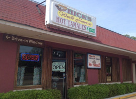 Hicks Tamales Bbq Shop food