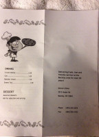 Mickey's Pizza menu